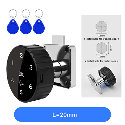 Dodirna tipkovnica bez ključa Digitalna lozinka RFID IC kartica Brava ladice za ormarić Ugrađena litijeva baterija