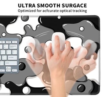 1 PC Μεγάλα Mouse Pads για γραφείο, Gaming Mouse Pad, Mouse Pad με ραμμένες άκρες και αντιολισθητική λαστιχένια βάση, Extended Mouse Pad