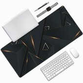 1 PC Tampoane de mouse mari pentru birou, mouse pad pentru jocuri, mouse pad cu margini cusute și bază din cauciuc anti-alunecare, extinsă și îngroșată