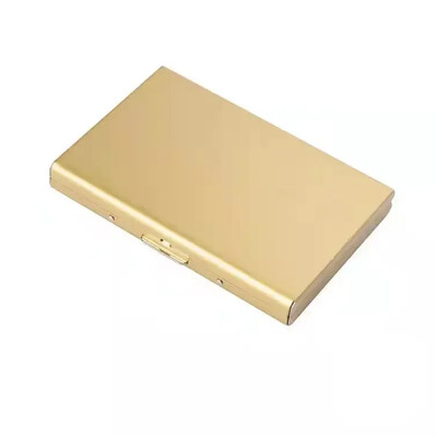 Naujos metalinės piniginės aliuminio lydinio RFID blokavimo kortelių laikiklis Antimagnetinis verslo kreditinių kortelių apsauginis kietas dėklas vyrams, moterims