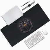 1 PC Tampoane de mouse mari pentru birou, mouse pad pentru jocuri, mouse pad cu margini cusute și bază din cauciuc anti-alunecare, extinsă și îngroșată
