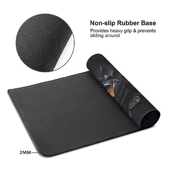 1 PC Μεγάλα Mouse Pads για γραφείο, Gaming Mouse Pad, Mouse Pad με ραμμένες άκρες και αντιολισθητική λαστιχένια βάση, εκτεταμένη και πυκνή