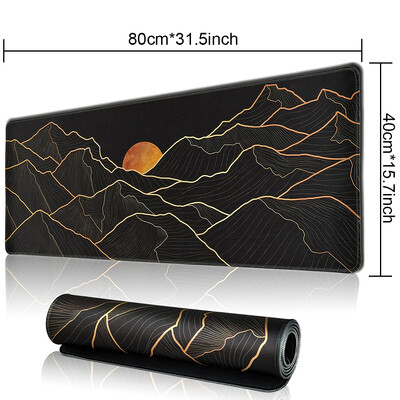 1 PC Tampoane de mouse mari pentru birou, mouse pad pentru jocuri, mouse pad cu margini cusute și bază din cauciuc anti-alunecare, mouse pad extins