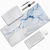 1 PC Tampoane de mouse mari pentru birou, mouse pad pentru jocuri, mouse pad cu margini cusute și bază din cauciuc anti-alunecare, extinsă și îngroșată