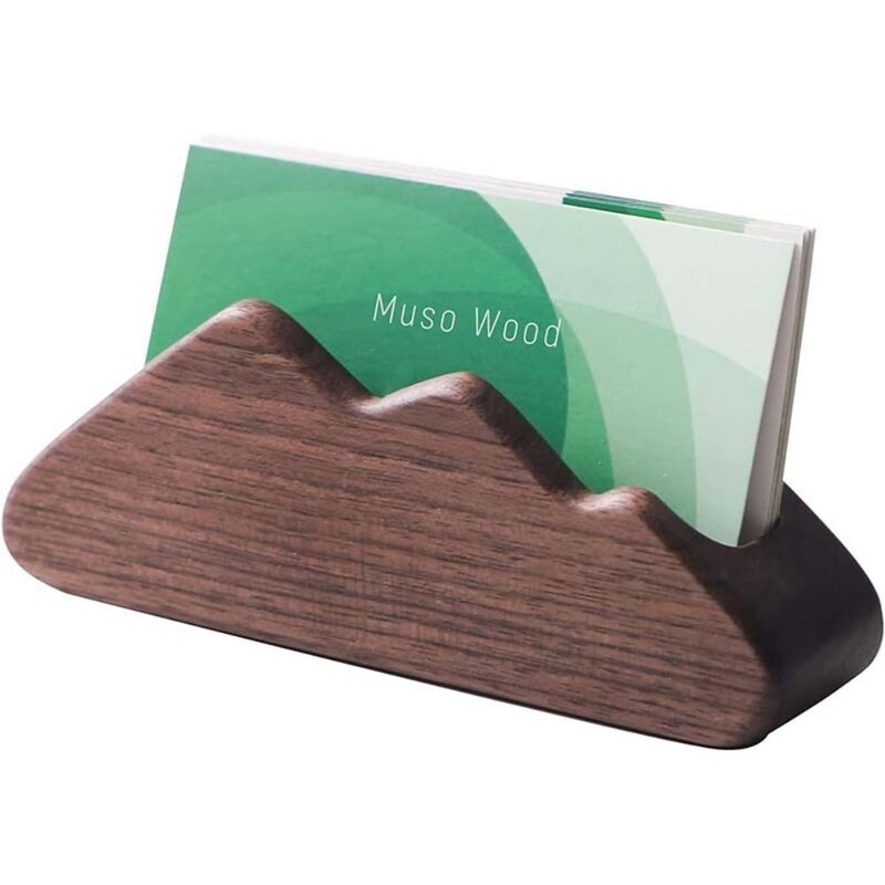 Visiitkaardihoidja Korraldaja Kontori laud vitriinalus Memolett Aksessuaarid Lauariiul Kodu Puidust kaardihoidja Panipaik