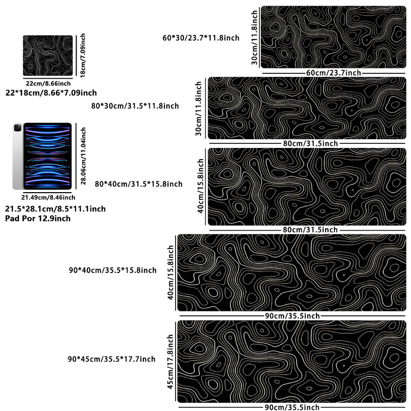 1 tk suur hiirematt, kontorimängulaua matt, libisemiskindel kummist alus, pestav hiirematt tööks, mängimiseks ja kontorisse