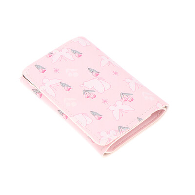 Armas vibu, magusa roosa värvi lillelised kokkupandavad rahakotid naiste rahakoti kaardihoidja tüdrukule kaasaskantav reisiraha müntide fotokaardikott