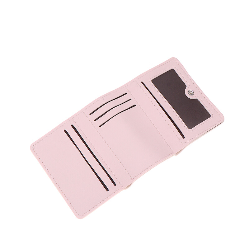 Armas vibu, magusa roosa värvi lillelised kokkupandavad rahakotid naiste rahakoti kaardihoidja tüdrukule kaasaskantav reisiraha müntide fotokaardikott