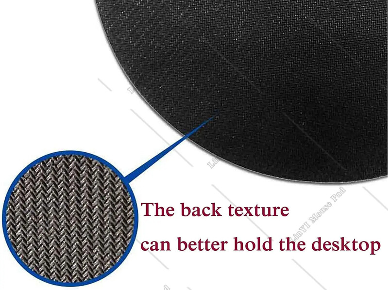 Covoraș de șoarece pentru câine teckel colorat cu bază de cauciuc anti-alunecare Tampă de mouse rotundă drăguță pentru laptop Accesorii pentru birou, 7,9 x 7,9 inci