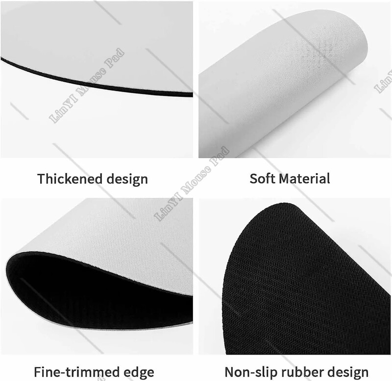 Covoraș de șoarece pentru câine teckel colorat cu bază de cauciuc anti-alunecare Tampă de mouse rotundă drăguță pentru laptop Accesorii pentru birou, 7,9 x 7,9 inci