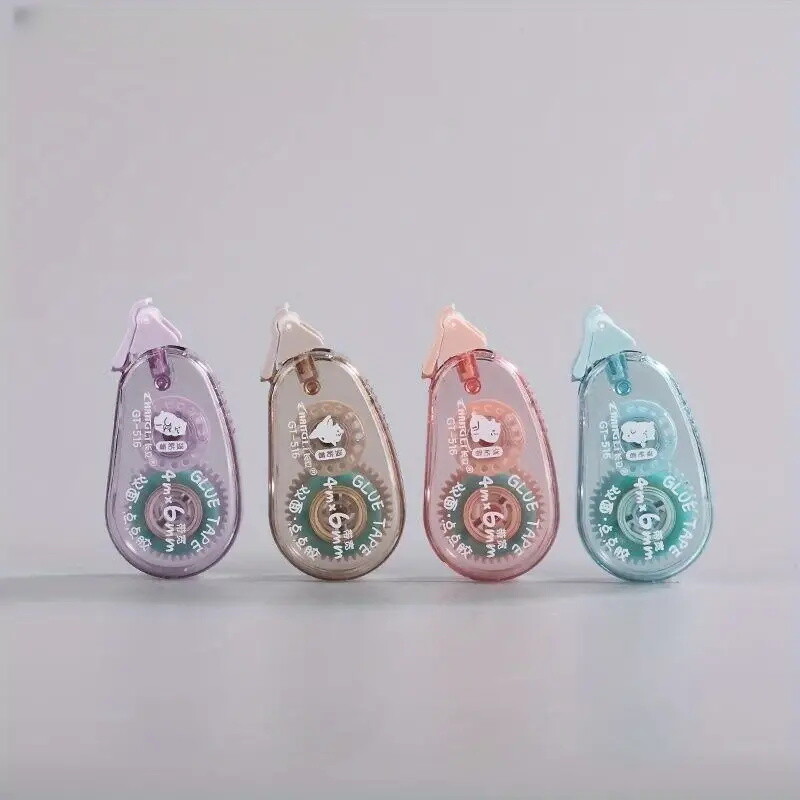 4m*6mm täppidega liimteip DIY scrapbooking kollaaž fotoalbum Kahepoolne rullteip Kontoritarbed