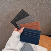 Luksuslik Pu-nahast meeste mündirahakaardid rahakott Meestele õhuke mini-ID ärikrediitkaardihoidja väike kaardihoidja rahakott naistele