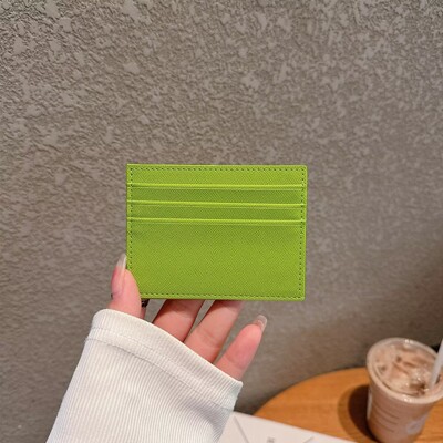 Luksuslik Pu-nahast meeste mündirahakaardid rahakott Meestele õhuke mini-ID ärikrediitkaardihoidja väike kaardihoidja rahakott naistele