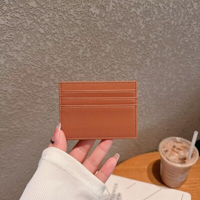Luksuslik Pu-nahast meeste mündirahakaardid rahakott Meestele õhuke mini-ID ärikrediitkaardihoidja väike kaardihoidja rahakott naistele