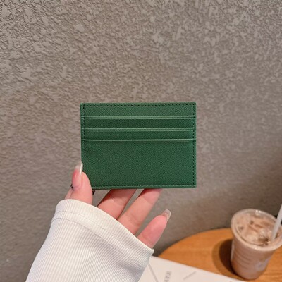 Luksuslik Pu-nahast meeste mündirahakaardid rahakott Meestele õhuke mini-ID ärikrediitkaardihoidja väike kaardihoidja rahakott naistele