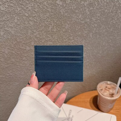 Luksuslik Pu-nahast meeste mündirahakaardid rahakott Meestele õhuke mini-ID ärikrediitkaardihoidja väike kaardihoidja rahakott naistele