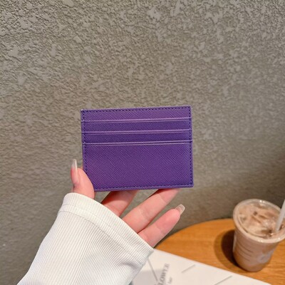 Luksuslik Pu-nahast meeste mündirahakaardid rahakott Meestele õhuke mini-ID ärikrediitkaardihoidja väike kaardihoidja rahakott naistele