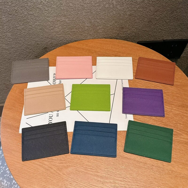 Luksuslik Pu-nahast meeste mündirahakaardid rahakott Meestele õhuke mini-ID ärikrediitkaardihoidja väike kaardihoidja rahakott naistele
