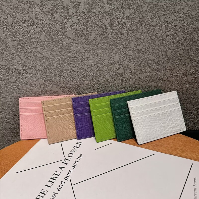 Luksuslik Pu-nahast meeste mündirahakaardid rahakott Meestele õhuke mini-ID ärikrediitkaardihoidja väike kaardihoidja rahakott naistele