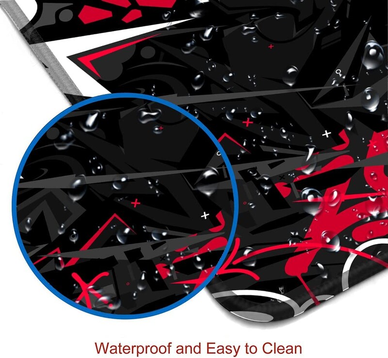 Podloga za miš Gaming Large XXL Podloge za miš Neklizajuća gumena podloga Podloga za miš Tipkovnica Podloga za miš Podloga za stol 31.5x11.8 inča Crno Crvena