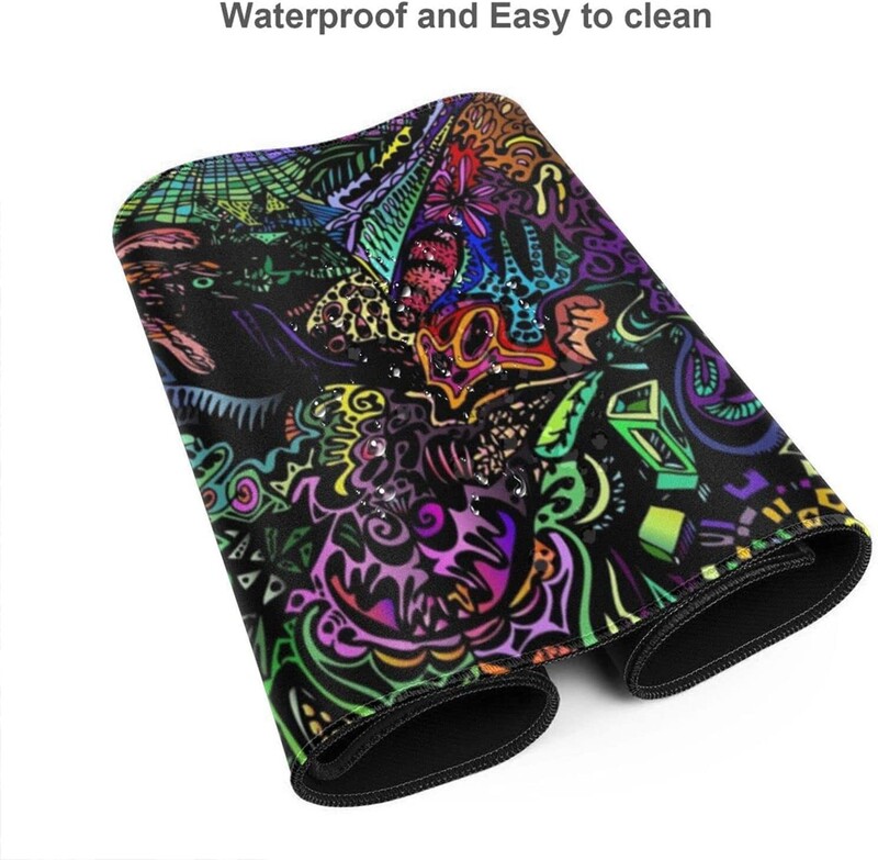 Trippy Psychedelic Art XL Tampă de mouse mare pentru birou Tampoane de tastatură lungi, lungi, antiderapante.