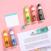 JIANWU 1buc PLUS Norino Scroll Bandă cu două fețe Instrument pentru jurnal Tip de punct Adeziv Modificare și corectare Rechizite de birou școlare