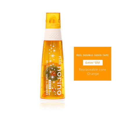 JIANWU 1buc PLUS Norino Scroll Bandă cu două fețe Instrument pentru jurnal Tip de punct Adeziv Modificare și corectare Rechizite de birou școlare