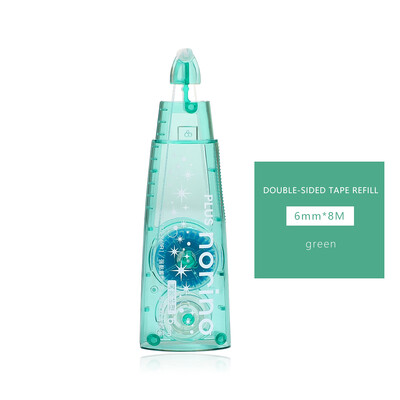 JIANWU 1buc PLUS Norino Scroll Bandă cu două fețe Instrument pentru jurnal Tip de punct Adeziv Modificare și corectare Rechizite de birou școlare