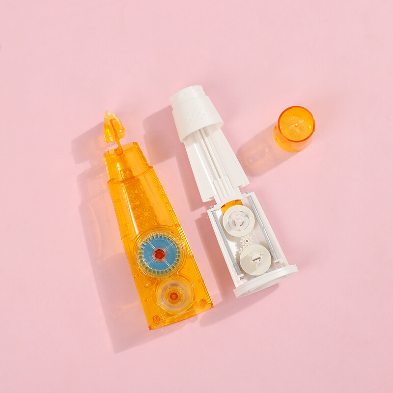 JIANWU 1buc PLUS Norino Scroll Bandă cu două fețe Instrument pentru jurnal Tip de punct Adeziv Modificare și corectare Rechizite de birou școlare