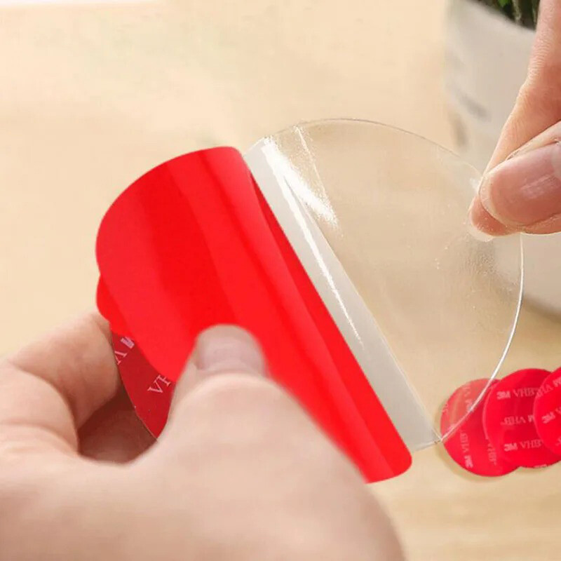 10 бр./компл. Прозрачна акрилна двустранна самозалепваща лента Силна залепваща лепенка Водоустойчива без следи Устойчивост на висока температура