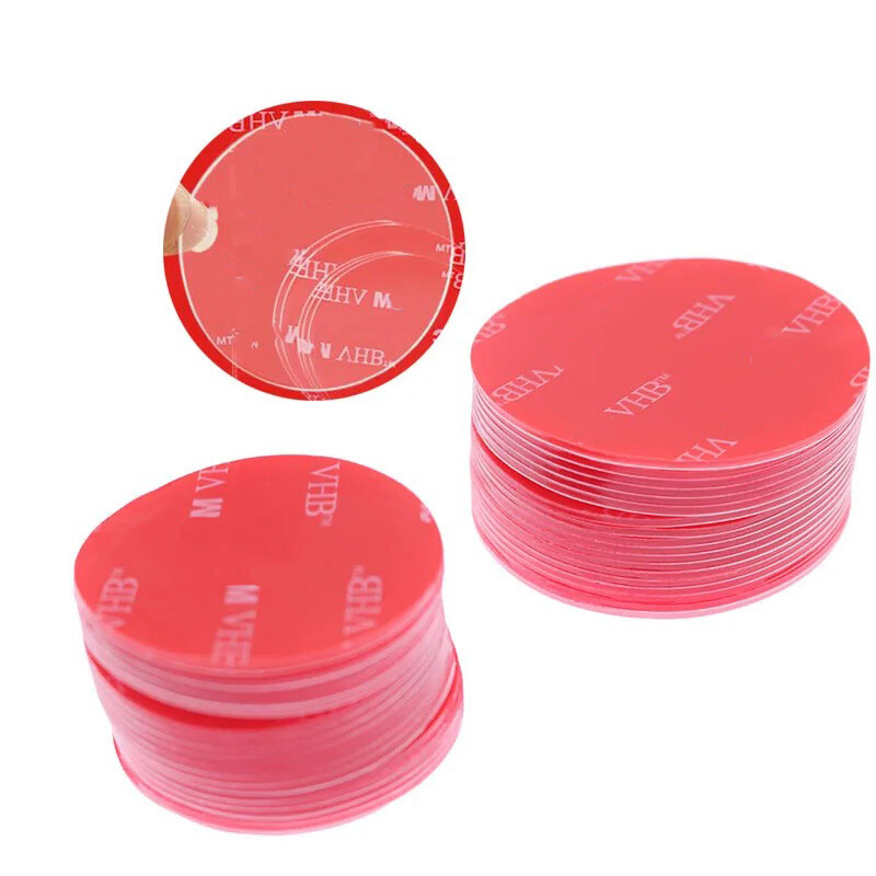 10 бр./компл. Прозрачна акрилна двустранна самозалепваща лента Силна залепваща лепенка Водоустойчива без следи Устойчивост на висока температура