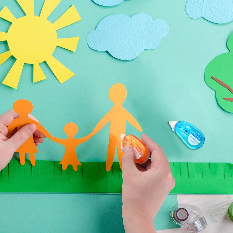 8 mm x 5 m Двустранно залепващи лексикони, ролкови ленти за плъзгане на точки за скрапбукинг, консумативи за DIY занаятчийски проекти