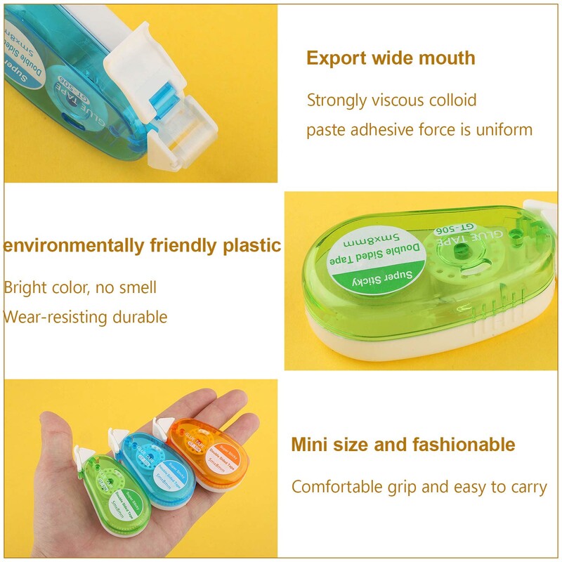 8 mm x 5 m Двустранно залепващи лексикони, ролкови ленти за плъзгане на точки за скрапбукинг, консумативи за DIY занаятчийски проекти