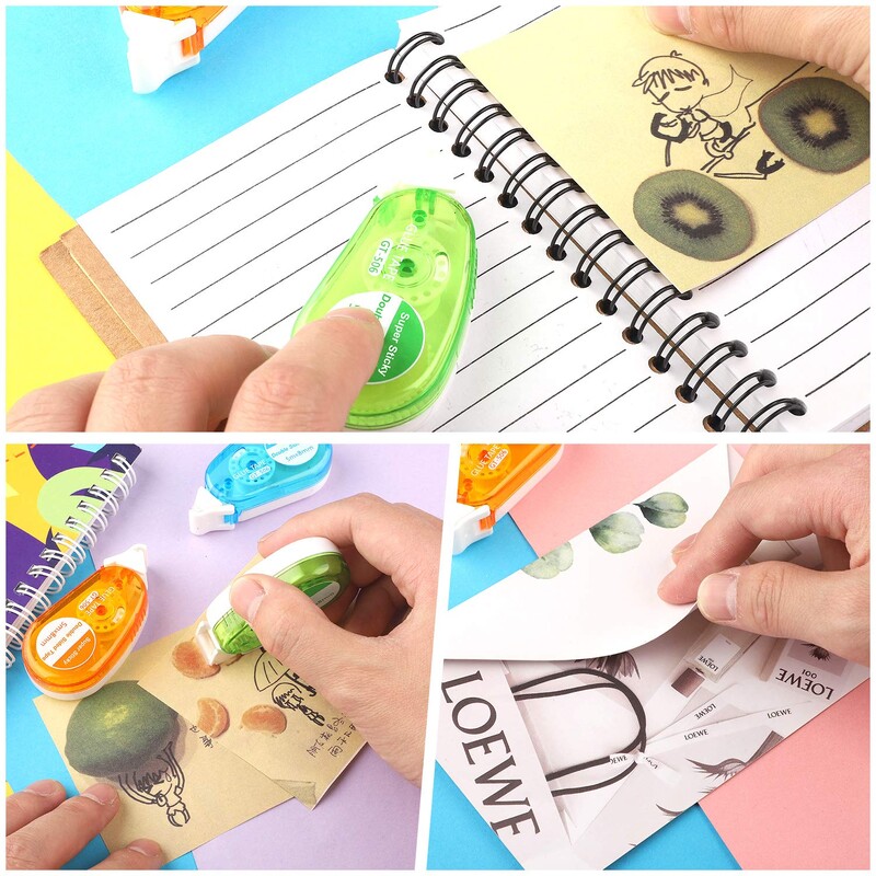 8 mm x 5 m Двустранно залепващи лексикони, ролкови ленти за плъзгане на точки за скрапбукинг, консумативи за DIY занаятчийски проекти