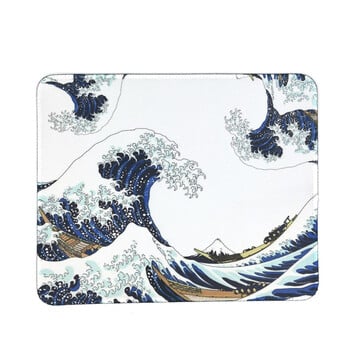 Ελαιογραφία Hokusai Waves Δημιουργική επιφάνεια πληκτρολογίου Kawaii Laptop Mouse Mats Αντιολισθητικό Επιτραπέζιο Πατάκια Προσαρμοσμένα Διακοσμητικά μαξιλαριών γραφείου