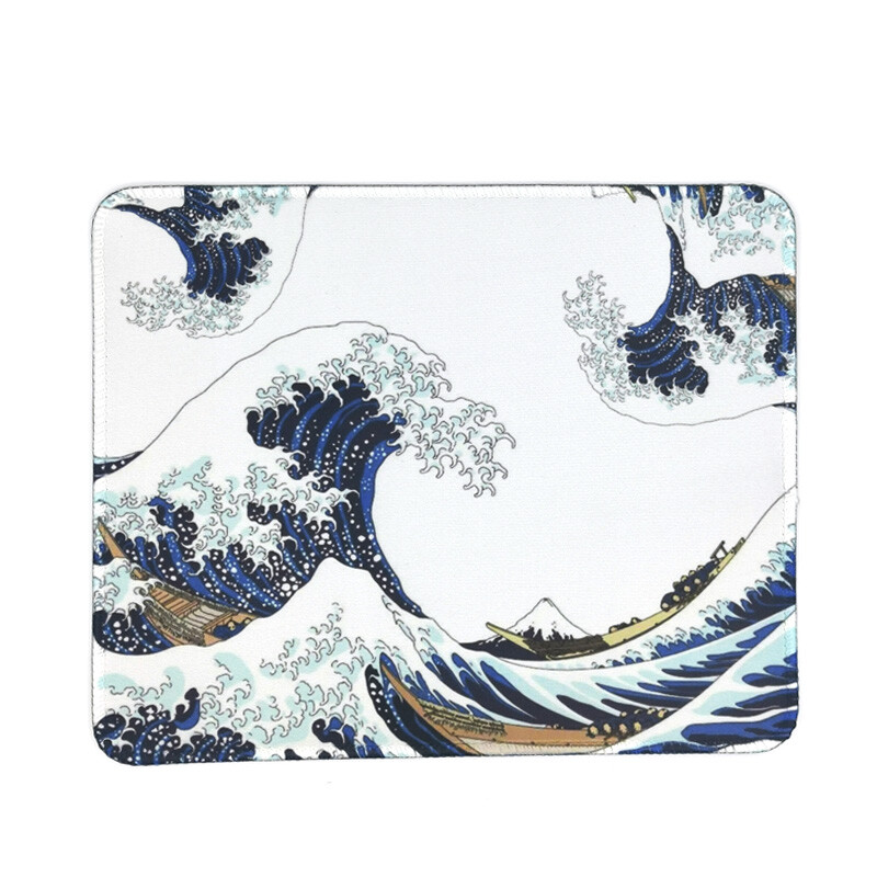 Pictură în ulei Hokusai Waves Creativ Office Keyboard Pad Kawaii Laptop Mouse Mat Covorașe de birou anti-alunecare Decoratiuni personalizate