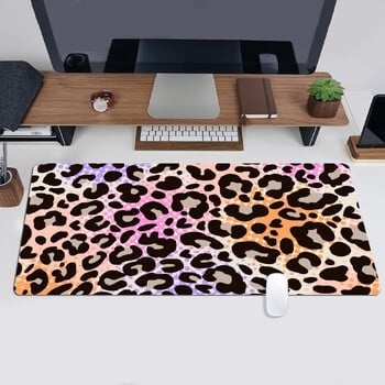 Leopard Texture Graphics Mouse Mat Large Extended Mouse Pad Desk Pad, Αντιολισθητική βάση Υπολογιστικό φύλλο υπολογιστή γραφείου Πληκτρολόγιο Mat Desk Mat