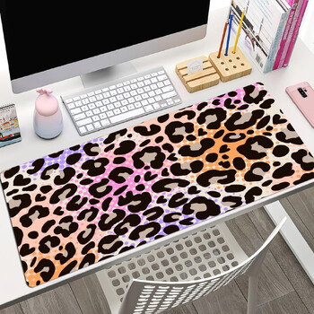 Leopard Texture Graphics Mouse Mat Large Extended Mouse Pad Desk Pad, Αντιολισθητική βάση Υπολογιστικό φύλλο υπολογιστή γραφείου Πληκτρολόγιο Mat Desk Mat