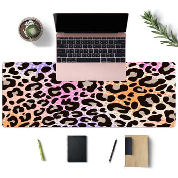 Leopard Texture Graphics Mouse Mat Large Extended Mouse Pad Desk Pad, Αντιολισθητική βάση Υπολογιστικό φύλλο υπολογιστή γραφείου Πληκτρολόγιο Mat Desk Mat