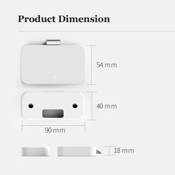 Γνήσιο Youpin YEELOCK Smart Drawer Cabinet Lock Χωρίς κλειδί συμβατό με Bluetooth Έξυπνη εφαρμογή Ξεκλείδωμα Anti-Theft Child Security