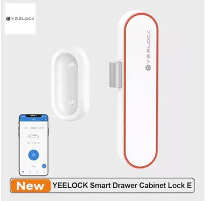 Oriģinālā Youpin YEELOCK viedā atvilktnes skapja slēdzene bez atslēgas ar Bluetooth saderīga viedā lietotne Atbloķēt pretaizdzīšanas bērnu drošību
