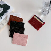 Portmoneu pentru bărbați, subțire, din piele PU, pentru bărbați, pentru bărbați, cu monede, pentru carduri de bani