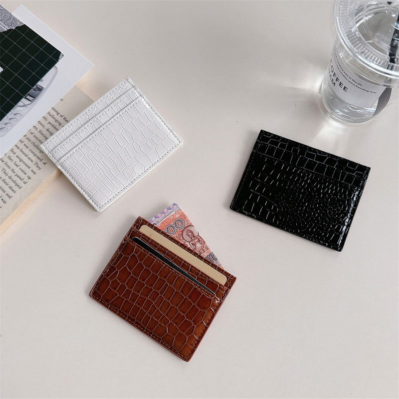 Portmoneu pentru bărbați, subțire, din piele PU, pentru bărbați, pentru bărbați, cu monede, pentru carduri de bani