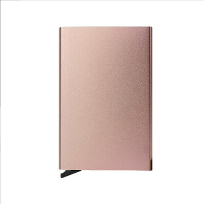 Portofel inteligent Rfid Suport card Metal Subțire Subțire Portofele bărbați Femei Portofel pop-up minimalist Poșetă mică neagră Portofele pentru bărbați