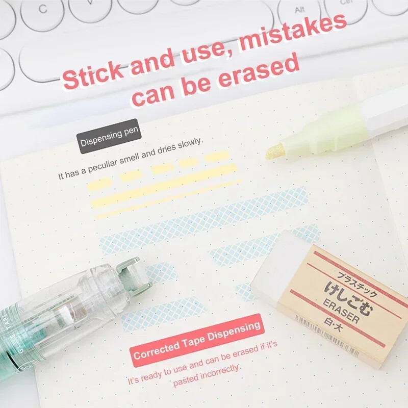 Mieli taškeliai klijų juosta, dvipusis lipnus volelis, stumiamas ir pakartotinai užpildomas, skirtas vaikams, mergaitėms, „pasidaryk pats“ nuotraukų albumas, mokyklos raštinės reikmenys