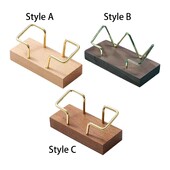 Дървен държач за визитни картички, деликатен, стабилен, прост за приемни гишета