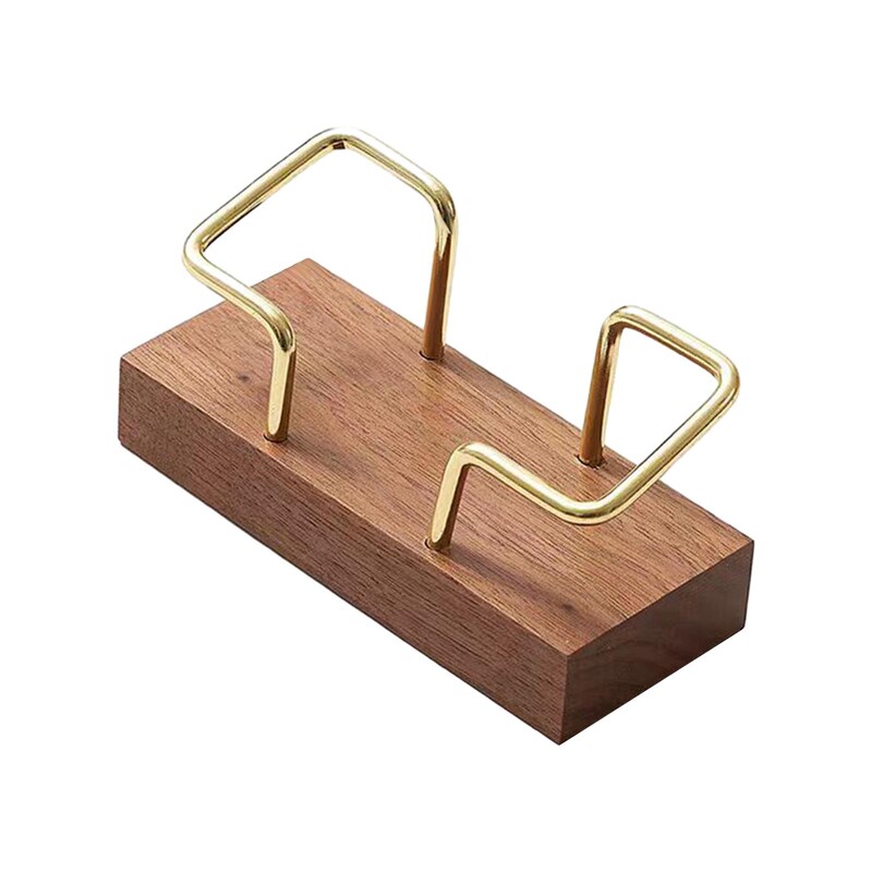Дървен държач за визитни картички, деликатен, стабилен, прост за приемни гишета