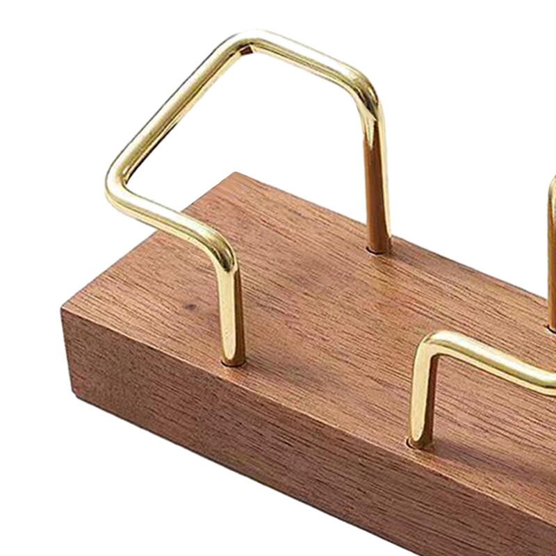 Дървен държач за визитни картички, деликатен, стабилен, прост за приемни гишета