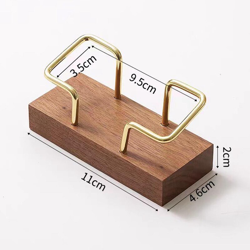 Дървен държач за визитни картички, деликатен, стабилен, прост за приемни гишета
