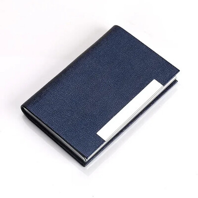 Nerūdijančio plieno vizitinių kortelių laikiklis Individualizuotas prabangus Pu laikiklis Kortelių mada Profesionalus vizitinių kortelių laikiklis Vyrai Moterys